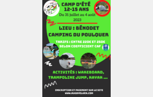 CAMP DE VACANCES 12-15 ANS