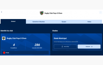 Le calendrier &amp; résultats du club, des M16 aux séniors !
